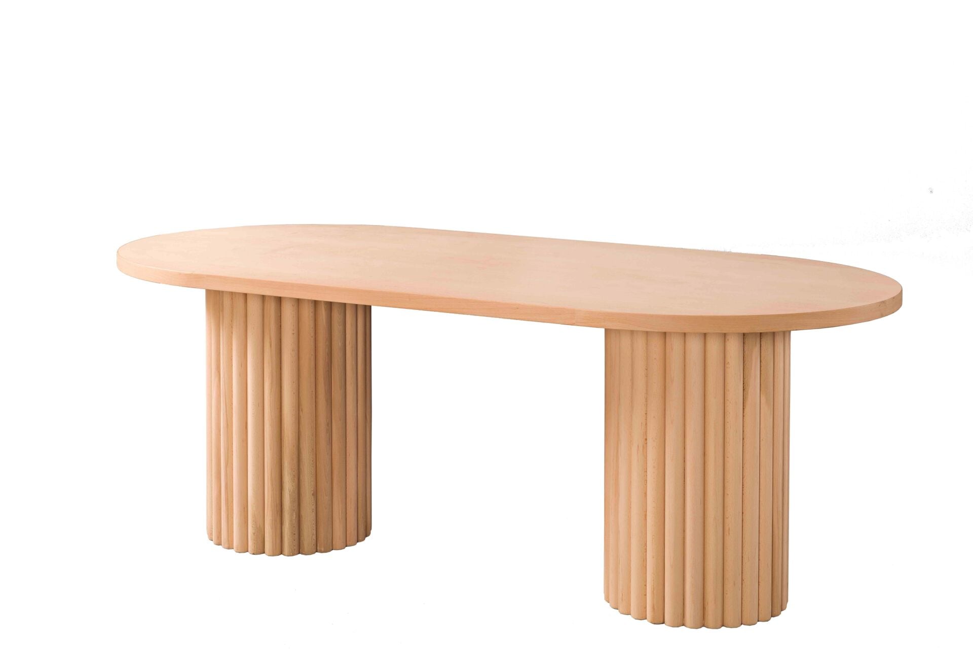 200 CM ÇİFT AYAKLI PAPATYA OVAL SABİT MASA 200X100X77