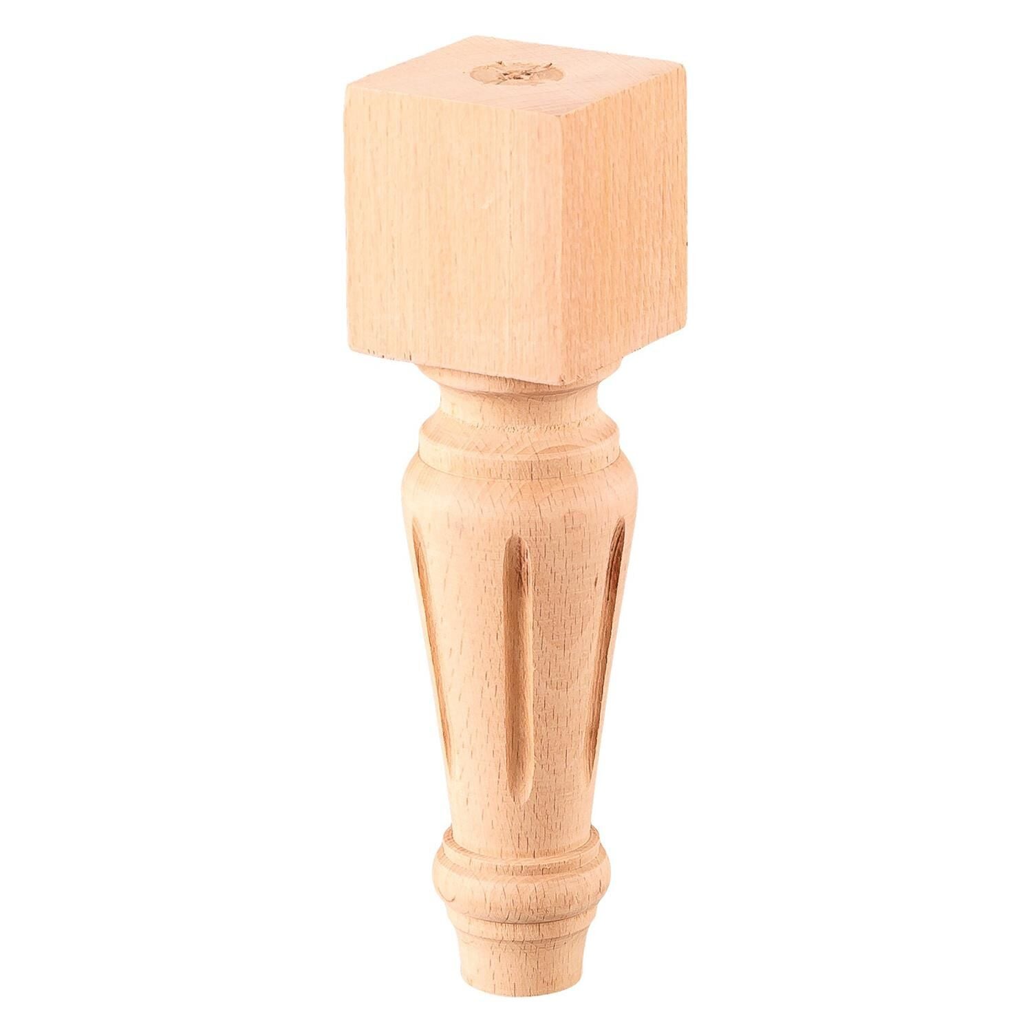 Torna Ahşap Ayak Komidin Dresuar Koltuk Ayağı Desenli 5x5x25 cm