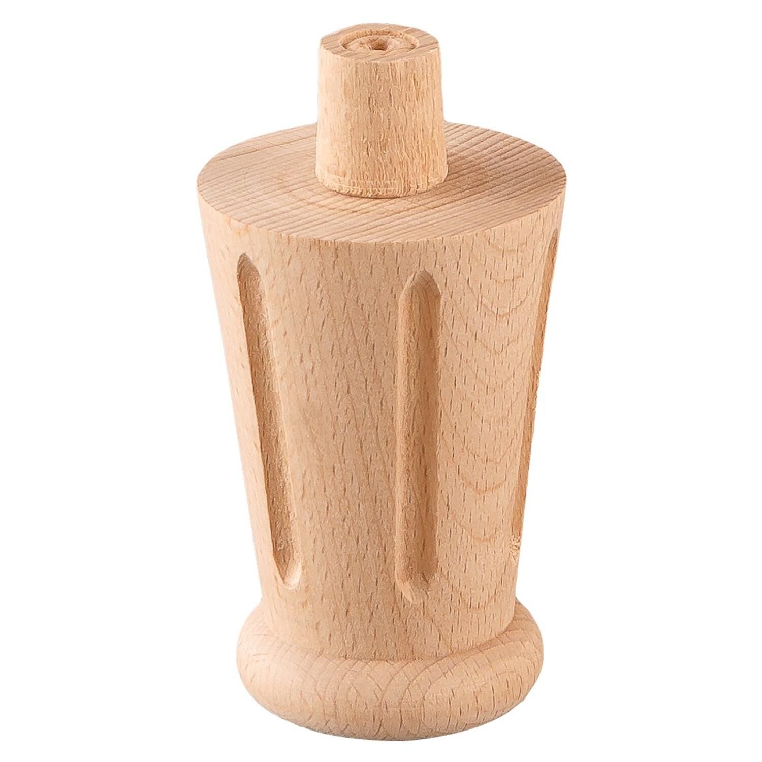Torna Ahşap Ayak Komidin Dresuar Koltuk Ayağı Desenli 5x5x8 cm