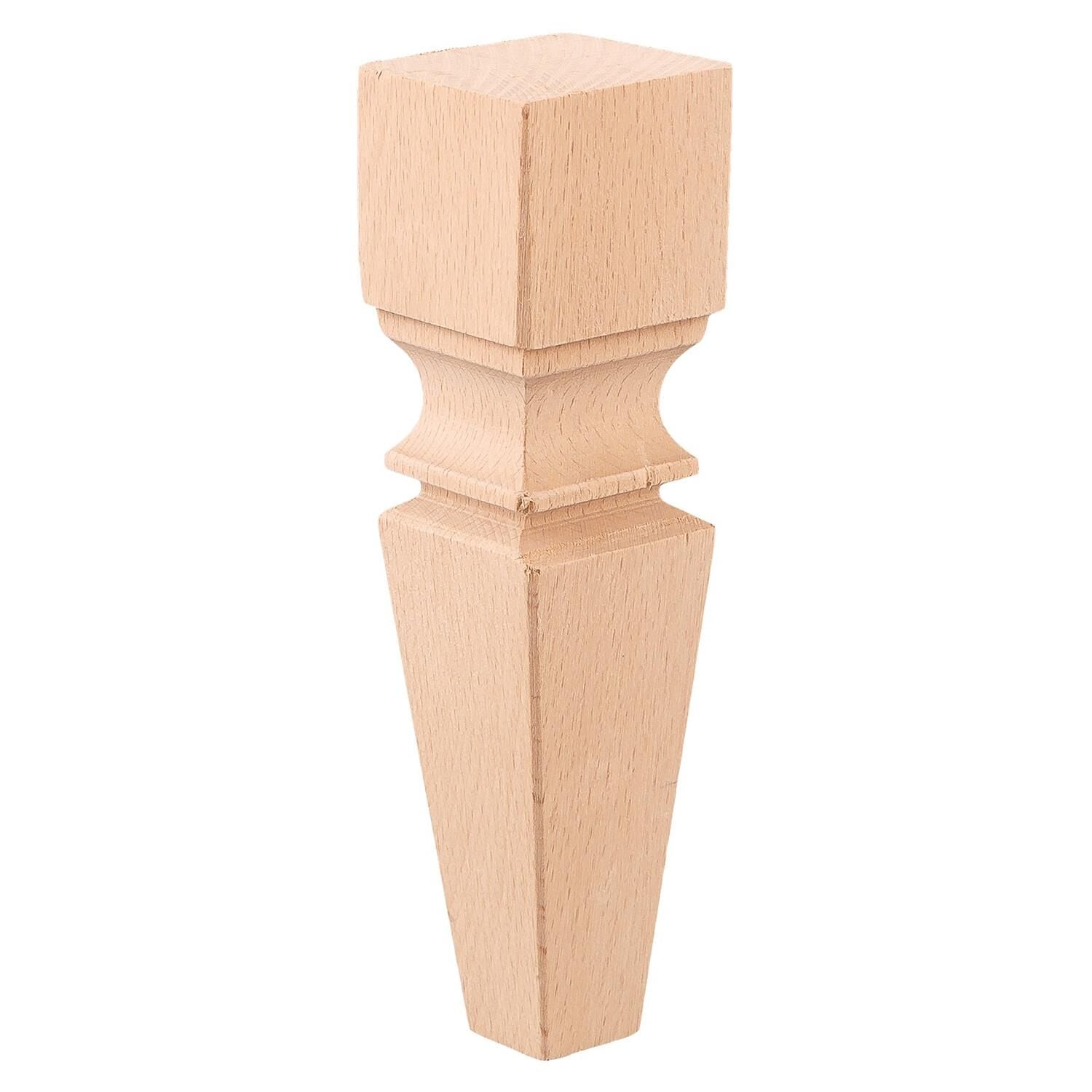 Torna Ahşap Ayak Komidin Dresuar Koltuk Ayağı Desenli 5x5x20 cm