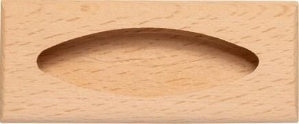 Ham Boyasız Kapı Çekmece Kapak Daire Topuz Kulp 100X35X18 mm (T-1)