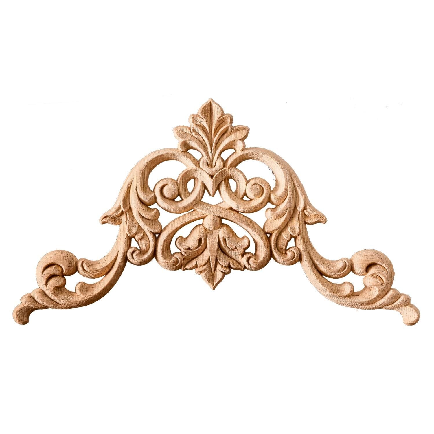 Köşe Aplik Dekoratif Aksesuar Boyanabilir İşlemeli Ahşap 35x35x1,2 cm OKA01
