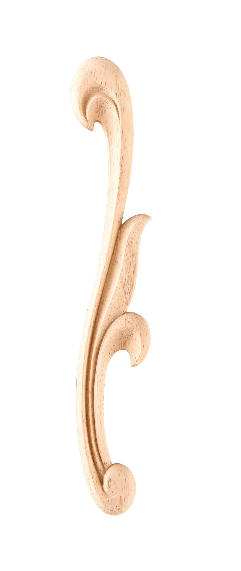 Köşe Aplik Dekoratif Aksesuar Boyanabilir İşlemeli Ahşap 10x3,5x0,6 cm KSS09