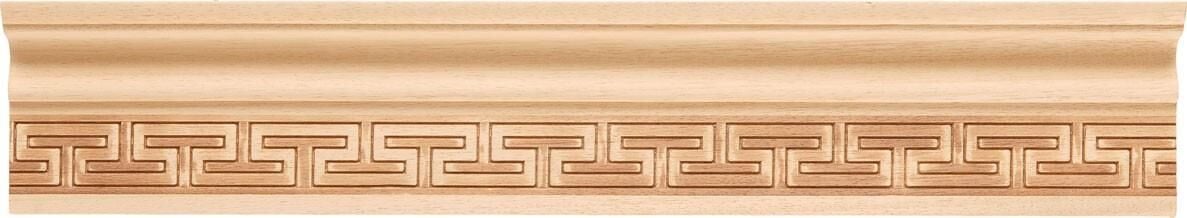 Ayous Ahşap Oyma İşlemeli Labirent Desenli Çıta Boyanabilir Dekoratif Aksesuar 110x38 mm MAC19
