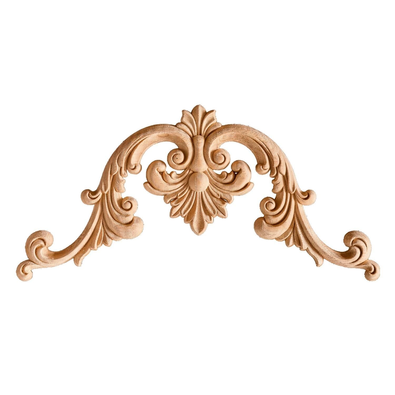 Köşe Aplik Dekoratif Aksesuar Boyanabilir İşlemeli Ahşap 35x35x1,2 cm OKA03