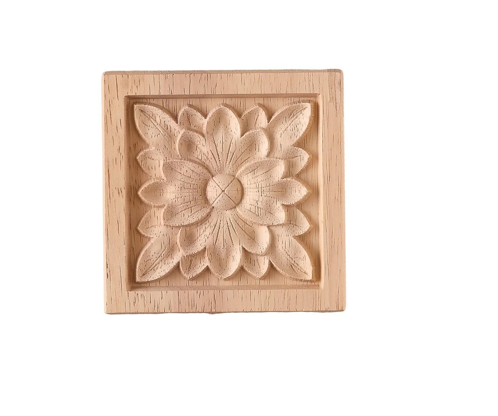 Aplik Motifli Rozet Boyanabilir Dekoratif Aksesuar 8x8x0,8 CM-OA92