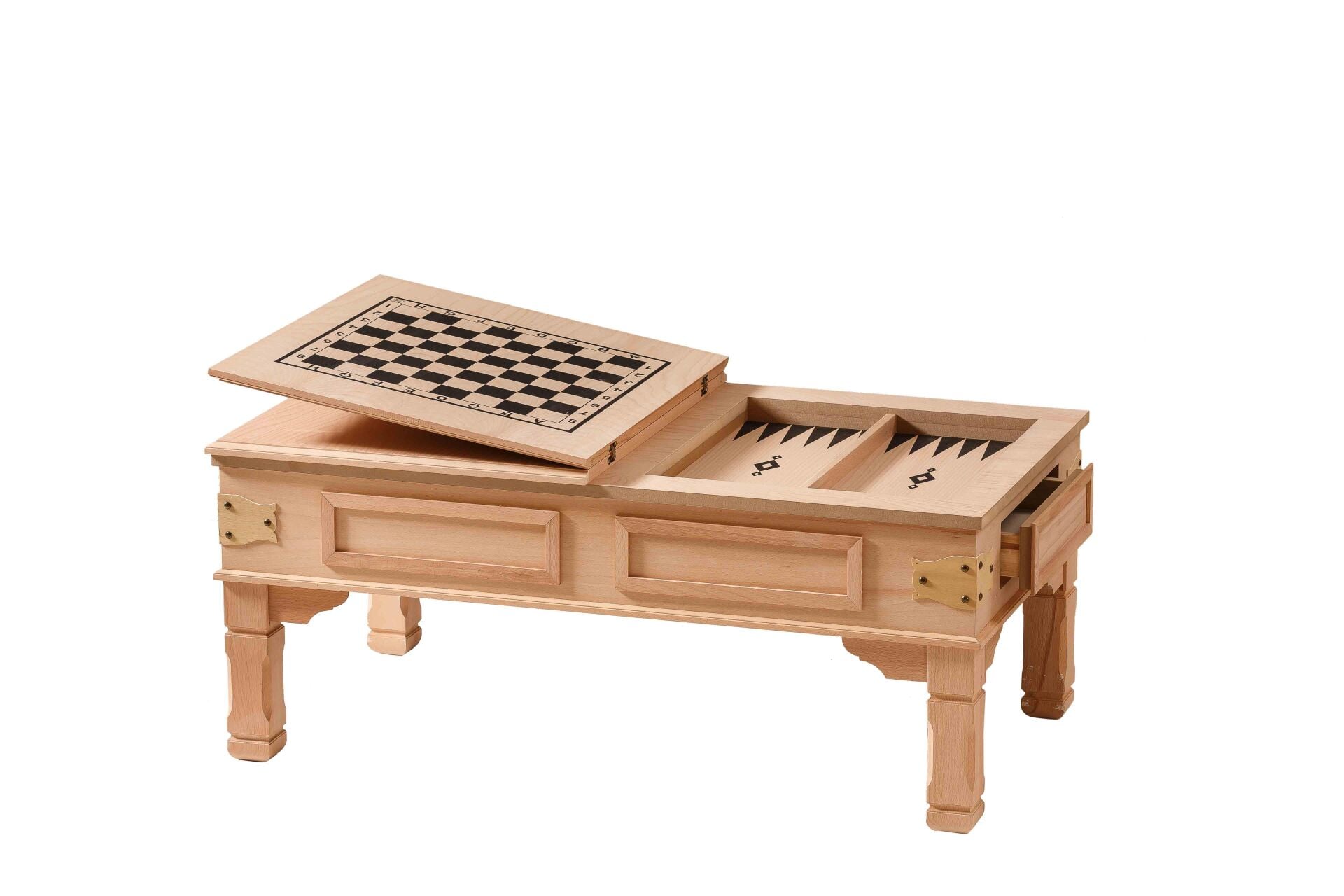 RUSTİK TAVLA SEHPA 117X67X48